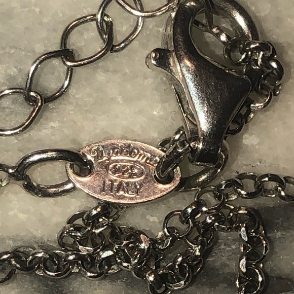 DYADEMA Sterling Silver Minimalist Curved Bar Chain 12” - 15” Adjustable - Picture 4 of 6